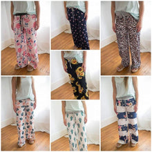 Load image into Gallery viewer, LOUNGE PANTS IN STOCK (ASSORTED PATTERNS)
