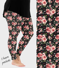Load image into Gallery viewer, RTS - Blushing Rose Leggings w/ Pockets
