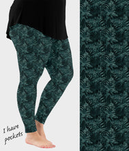 Load image into Gallery viewer, RTS - Dark Fern Leggings w/ Pockets
