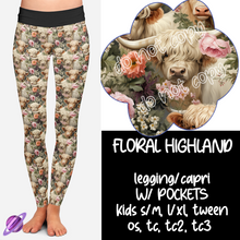 Load image into Gallery viewer, FLORAL HIGHLAND LEGGING
