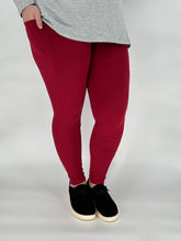 Load image into Gallery viewer, Cranberry Sport Pocket Leggings
