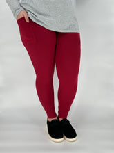 Load image into Gallery viewer, Cranberry Pocket Leggings
