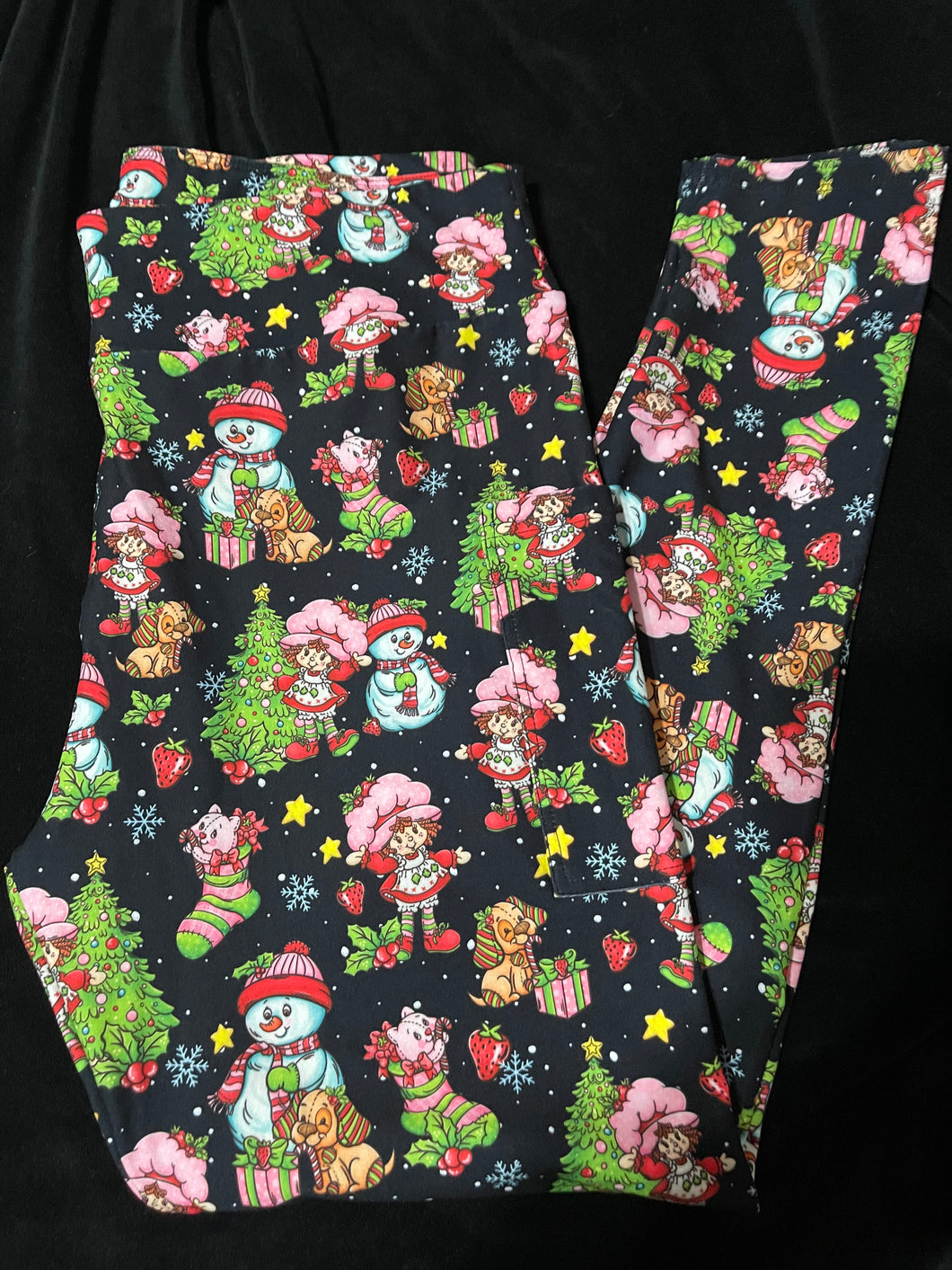 Black berry Christmas leggings
