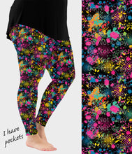 Load image into Gallery viewer, RTS - Neon Pop Art Leggings w/ Pockets
