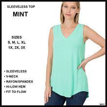 Load image into Gallery viewer, RTS - Sleeveless V-Neck Top - Mint
