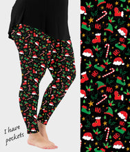 Load image into Gallery viewer, RTS - Santas Workshop Leggings w/ Pockets
