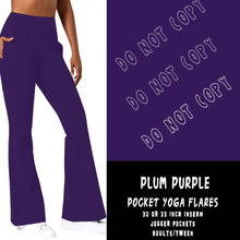 Load image into Gallery viewer, FLARES AND TEES RUN - PLUM PURPLE - YOGA FLARES
