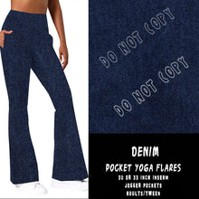 Load image into Gallery viewer, POCKET YOGA FLARES - DENIM
