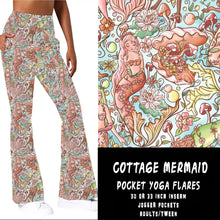 Load image into Gallery viewer, POCKET YOGA FLARES - COTTAGE MERMAID
