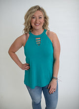 Load image into Gallery viewer, SOLID KEYHOLE TANK TOPS
