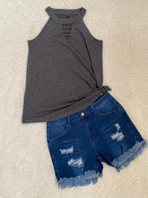 Load image into Gallery viewer, SOLID KEYHOLE TANK TOPS
