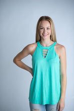 Load image into Gallery viewer, SOLID KEYHOLE TANK TOPS
