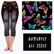 Load image into Gallery viewer, LEGGING JEAN RUN-BUTTERFLY (ACTIVE BACK POCKETS)
