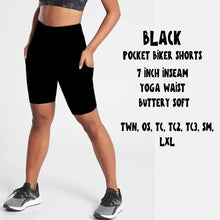 Load image into Gallery viewer, POCKET BIKER SHORTS- BLACK
