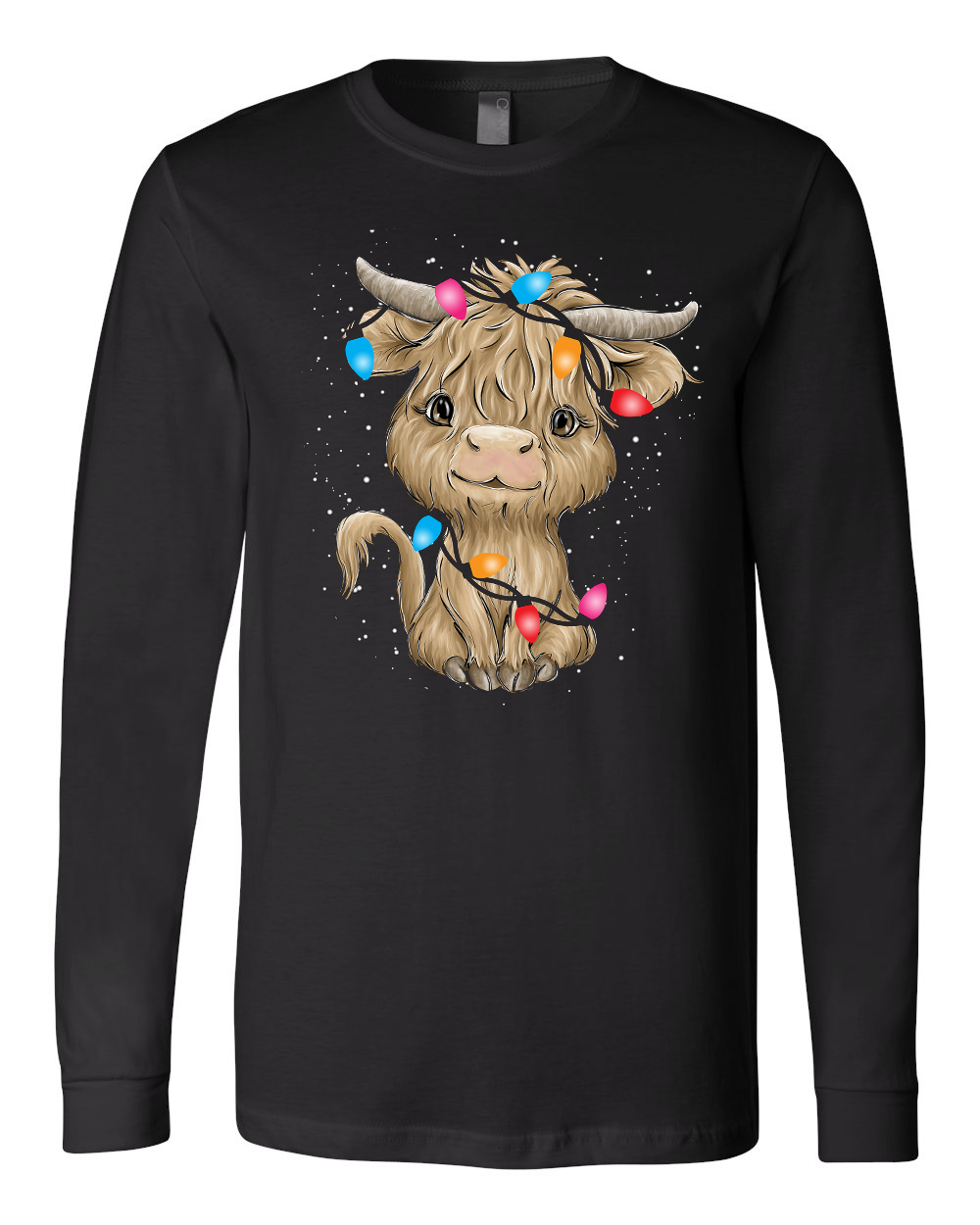 Long Sleeve Christmas highland tee