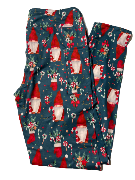 Christmas Gnome leggings with pockets