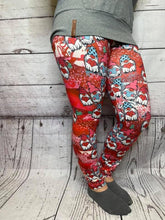 Load image into Gallery viewer, Red gnome love leggings
