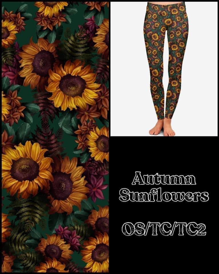 Autumn Sunflowers leggings