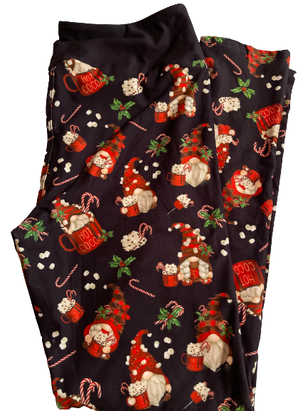 Hot cocoa gnome leggings