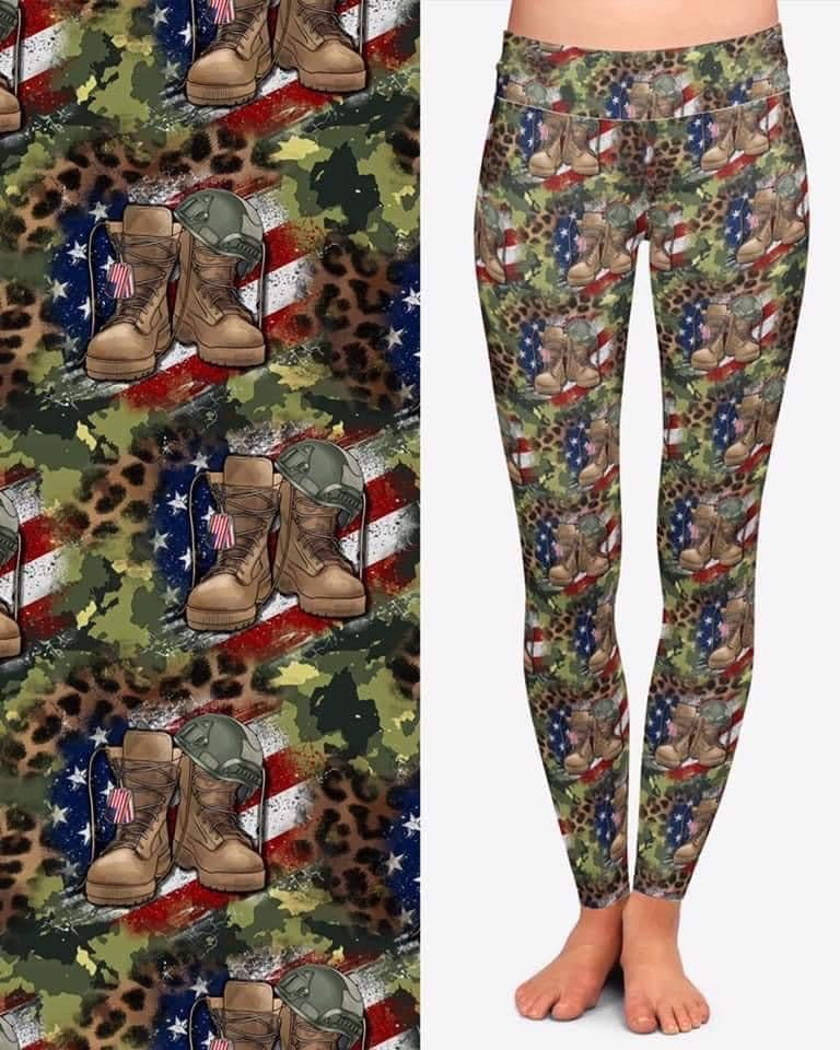 Military heroes leggings