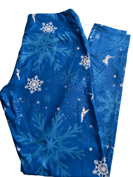 Blue Fairy Christmas leggings