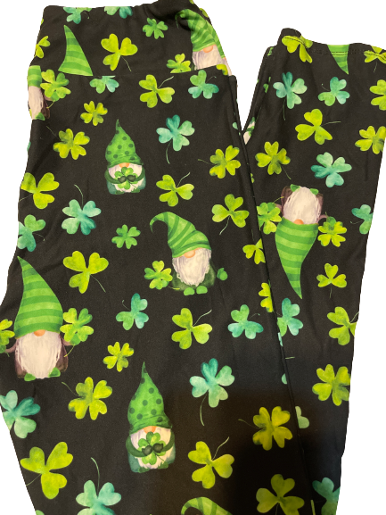 St paddy’s gnome leggings