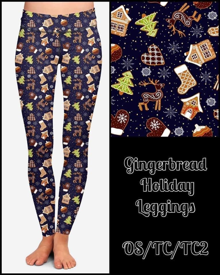 Gingerbread Sports pockets leggings