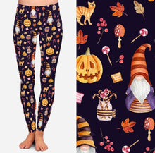 Load image into Gallery viewer, Fall gnome leggings w/pockets.
