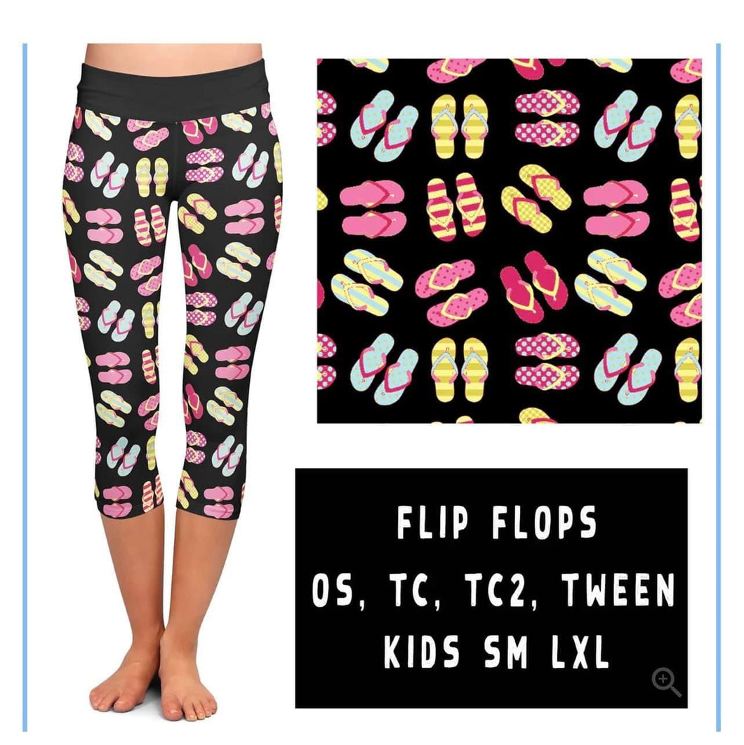 Flip flop capris