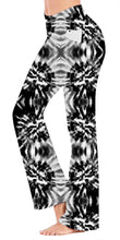 Load image into Gallery viewer, Black &amp; White Tie Dye - Yoga Flares with Pockets Preorder closes 10/7
