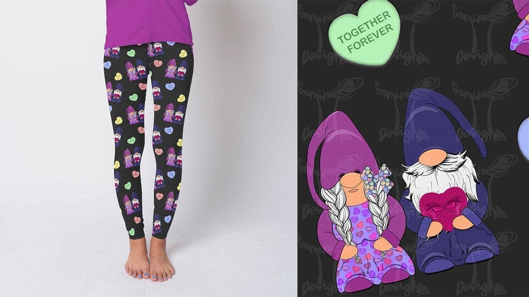 Love Gnome couple (Gemini) leggings