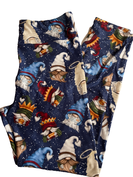Nativity gnomes leggings