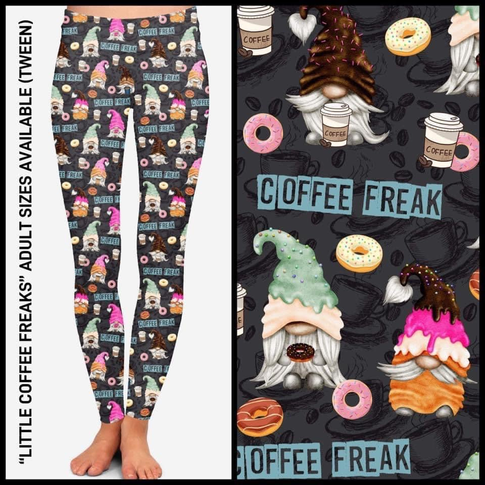Coffee freak gnome leggings